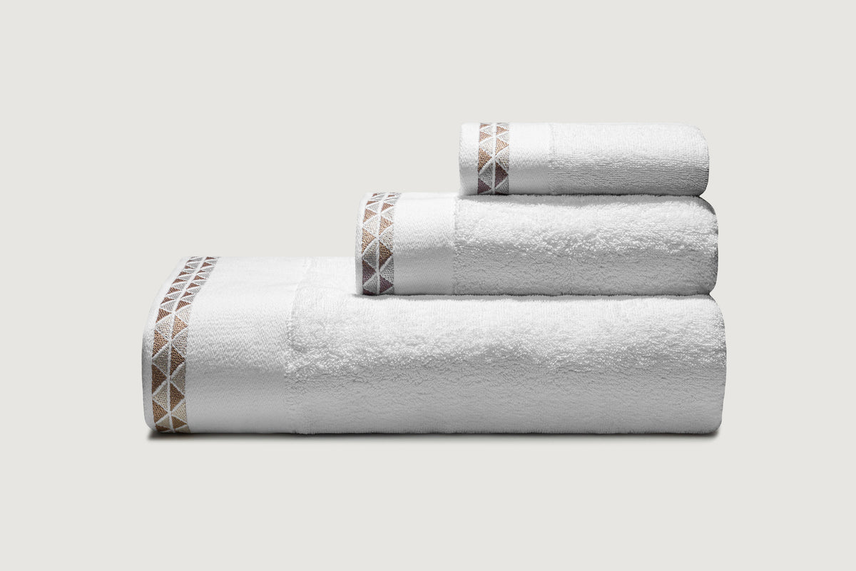 White discount diamante towels