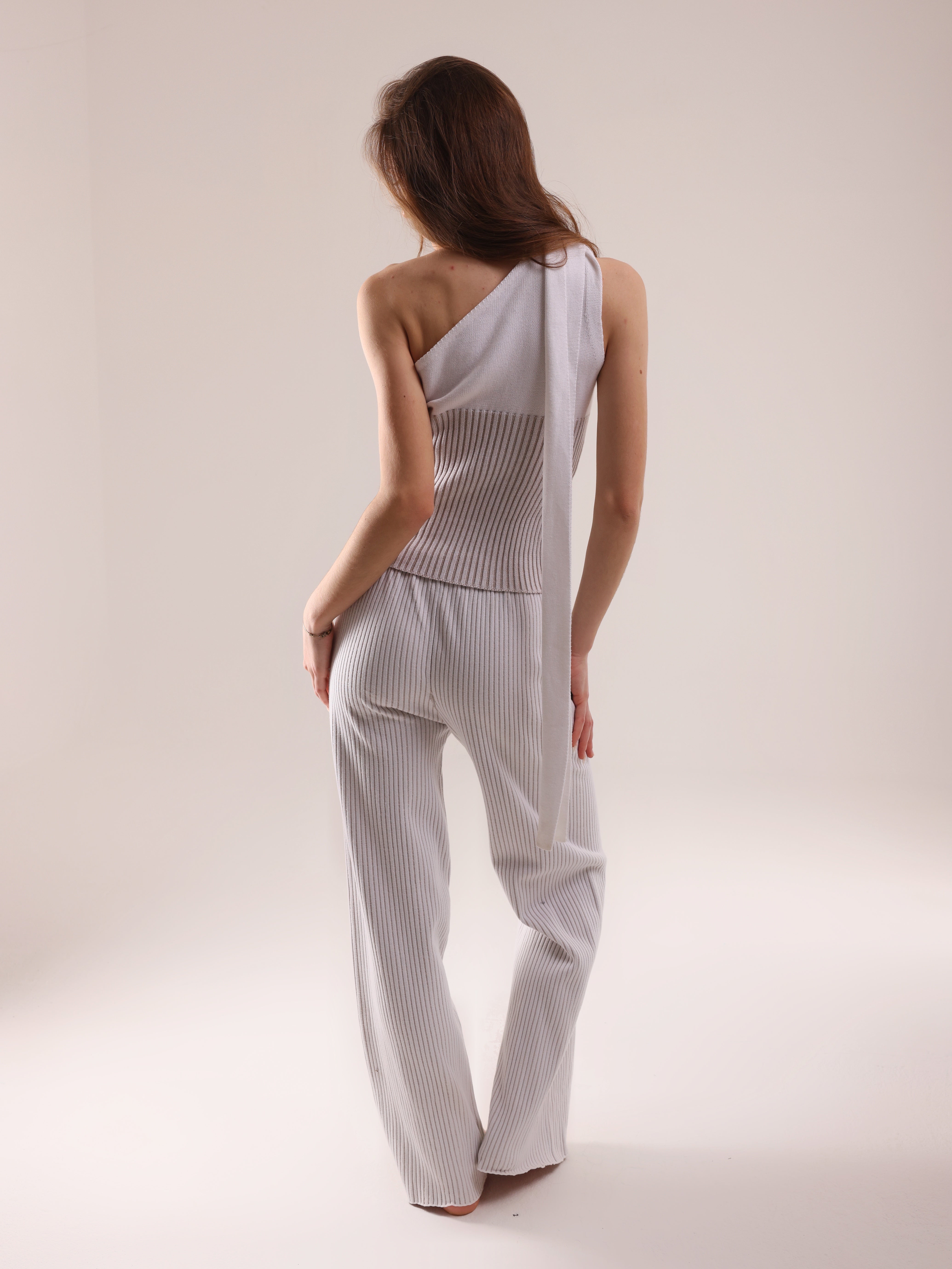One Shoulder knitted set