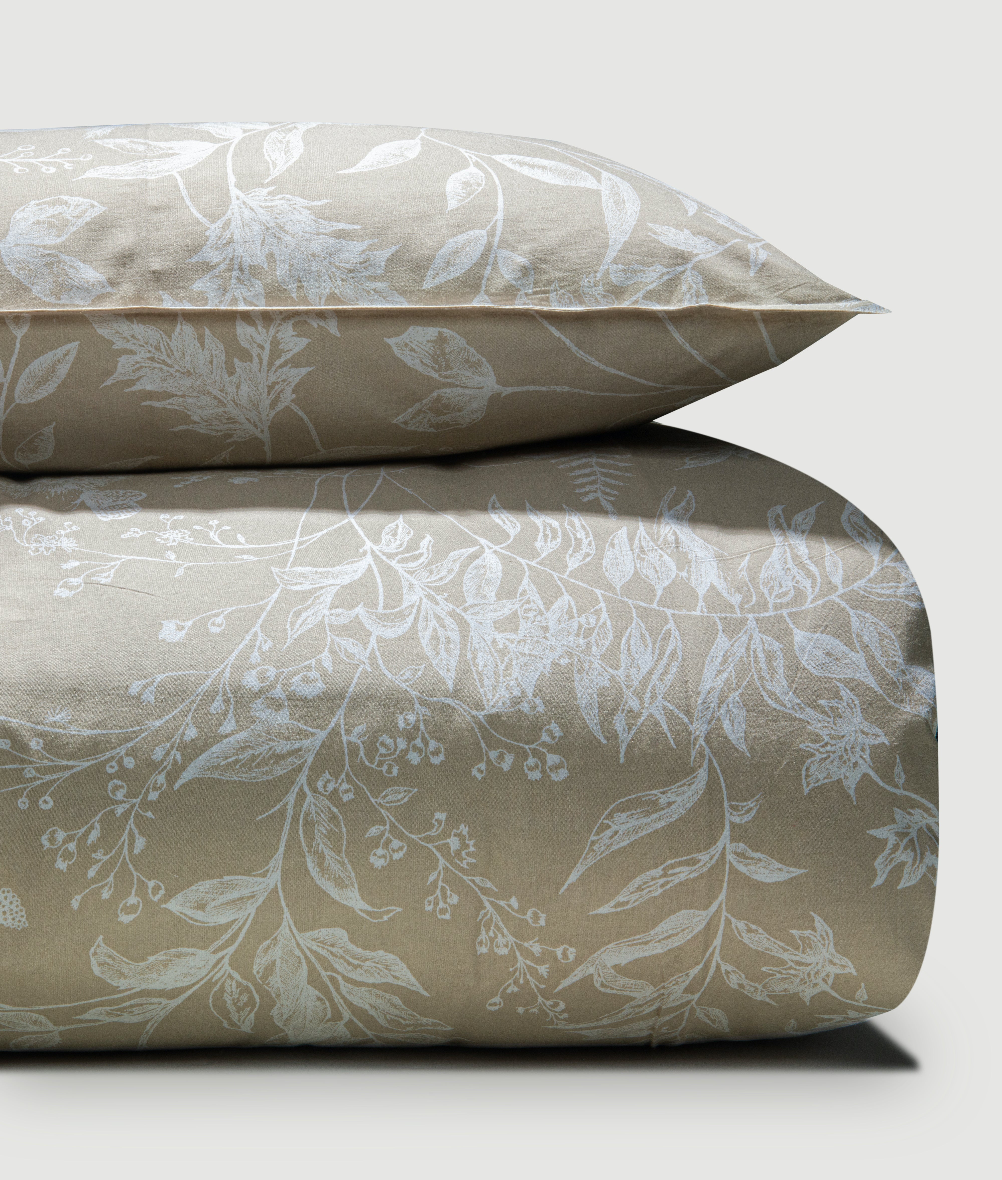 Printed Leaves Bedsheet set (350 TC)