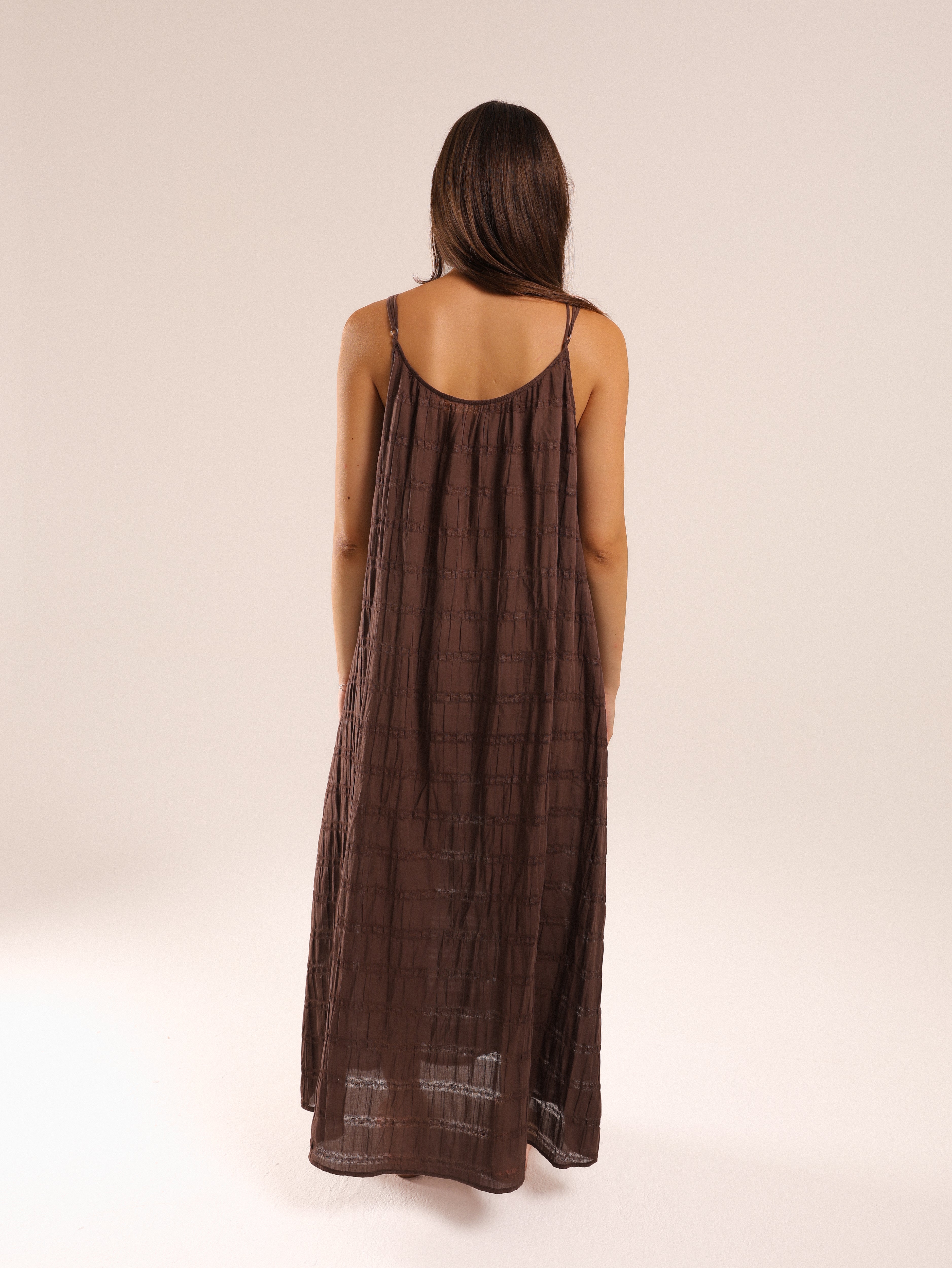 Beaded Brown Dress
