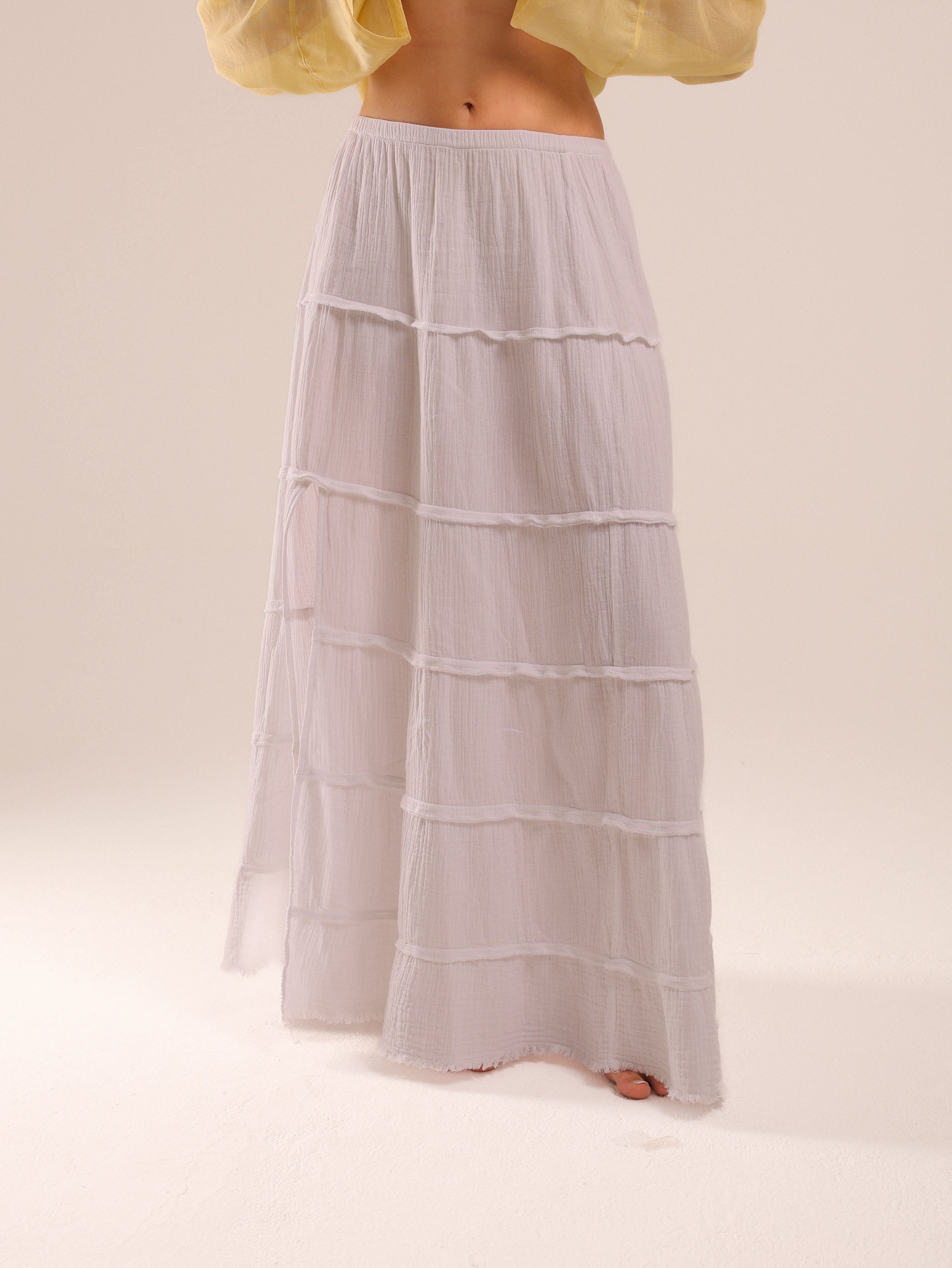 White Cotton Skirt