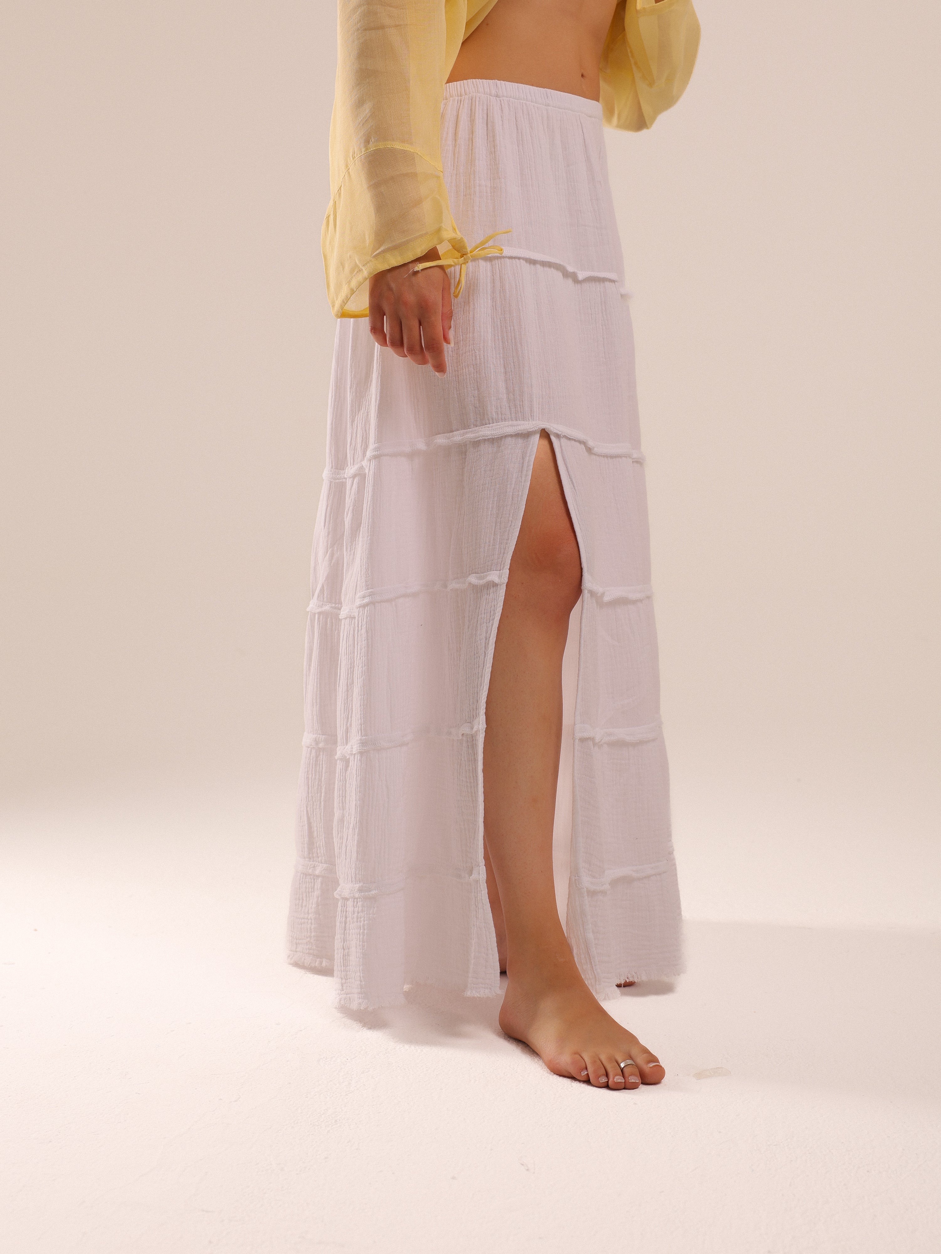 White Cotton Skirt
