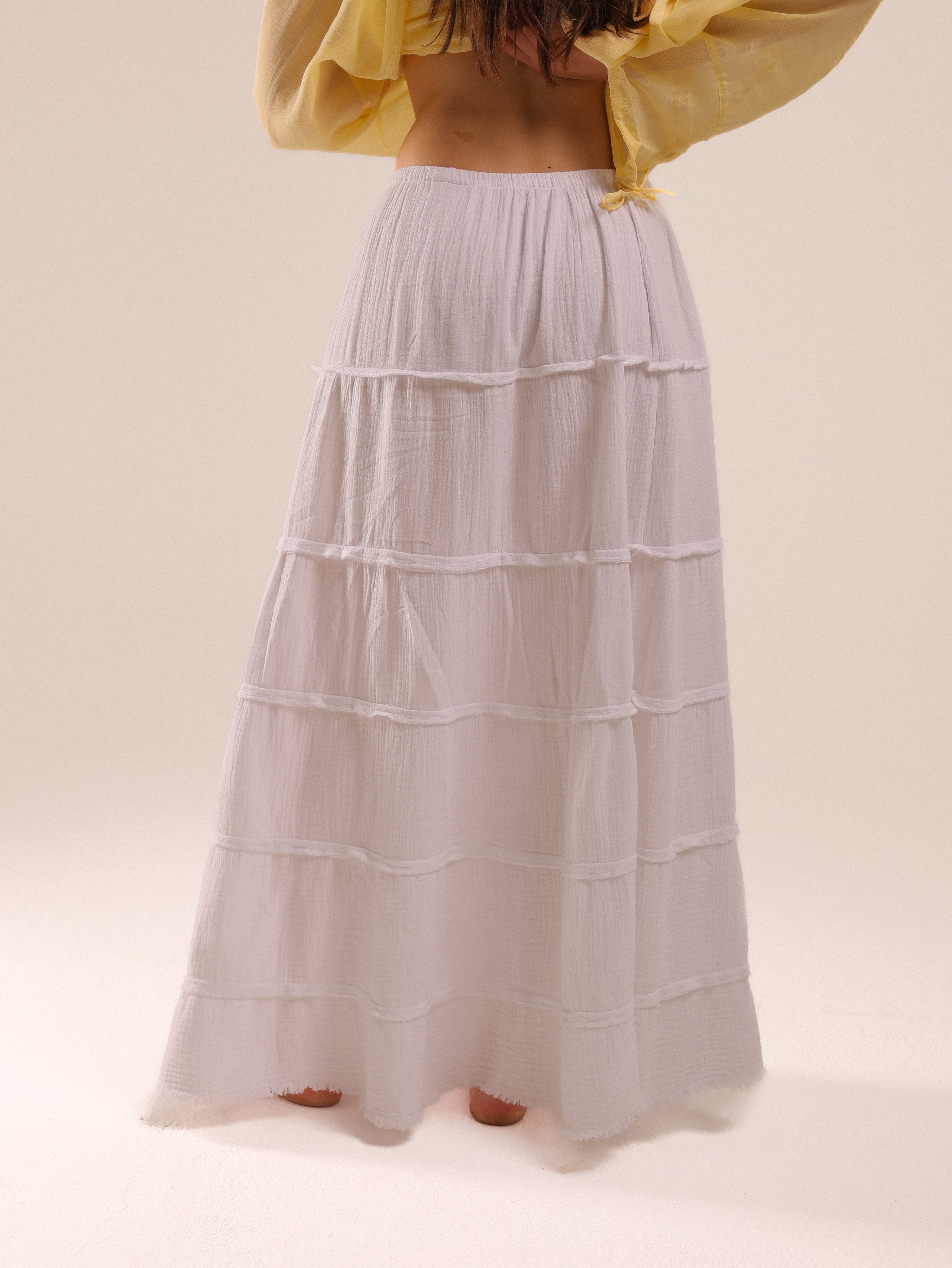 White Cotton Skirt