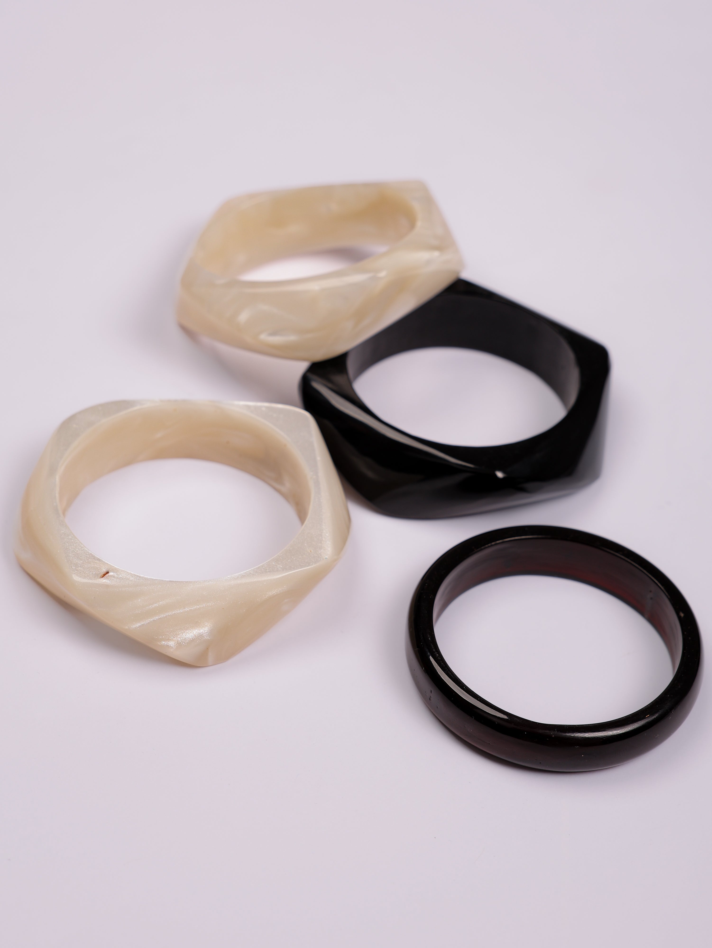 Pearl a-symmetric Bangle