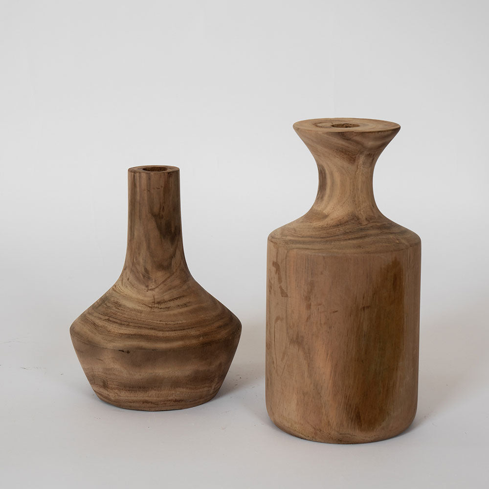 Wooden vases modern