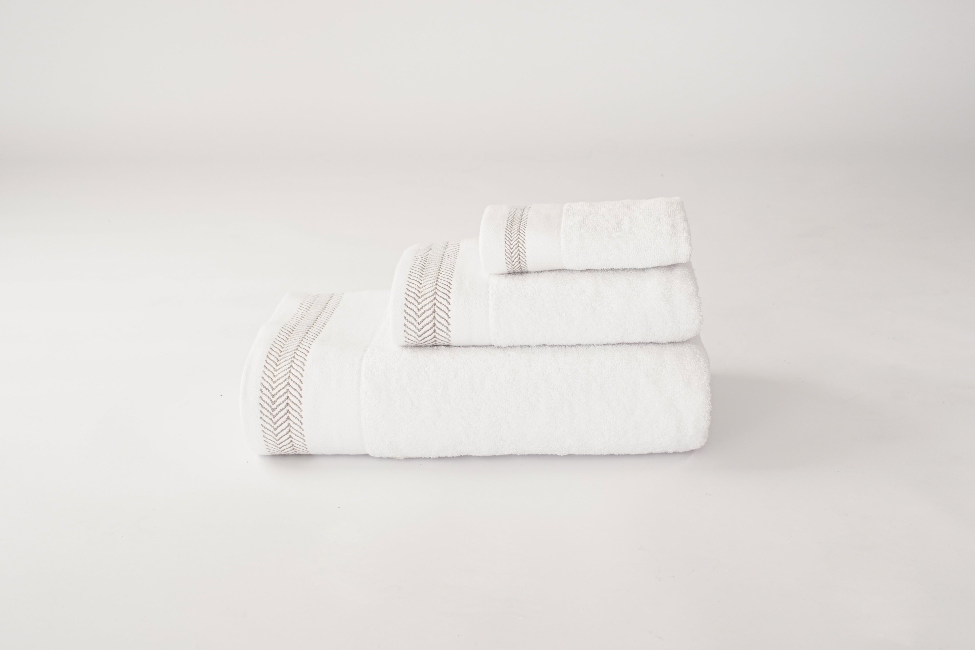 Japandi leaves Towel Set 3 pcs