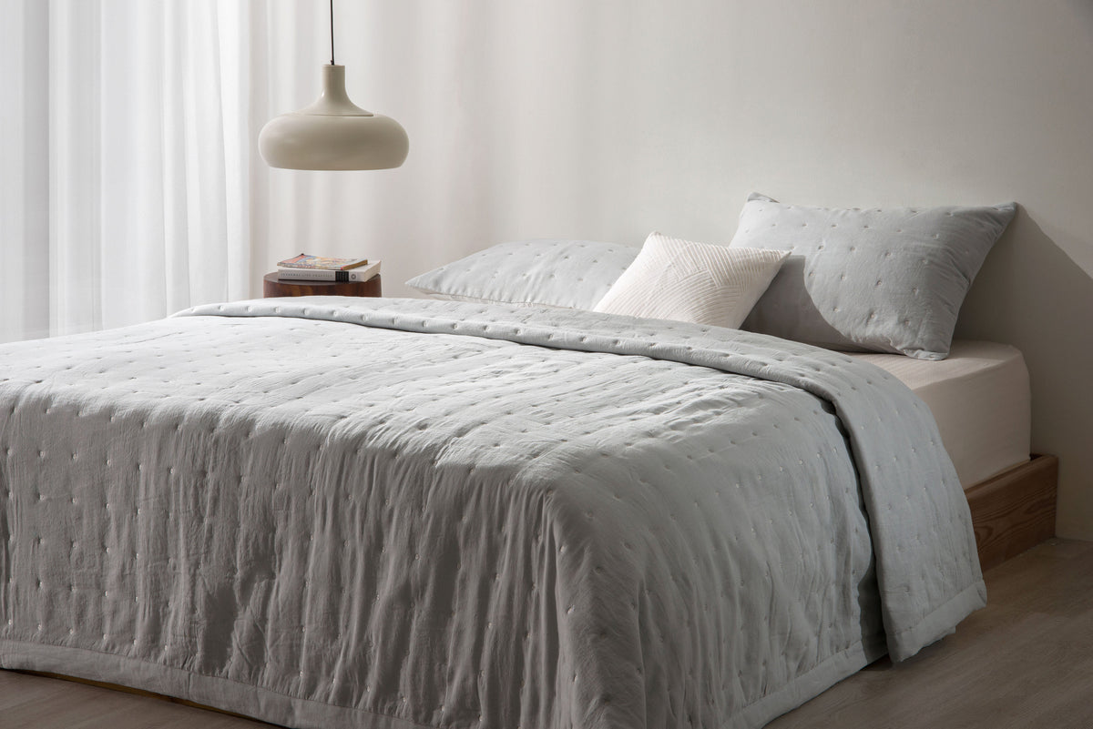 Dots Washed cotton Quilt Set – Lilly Home