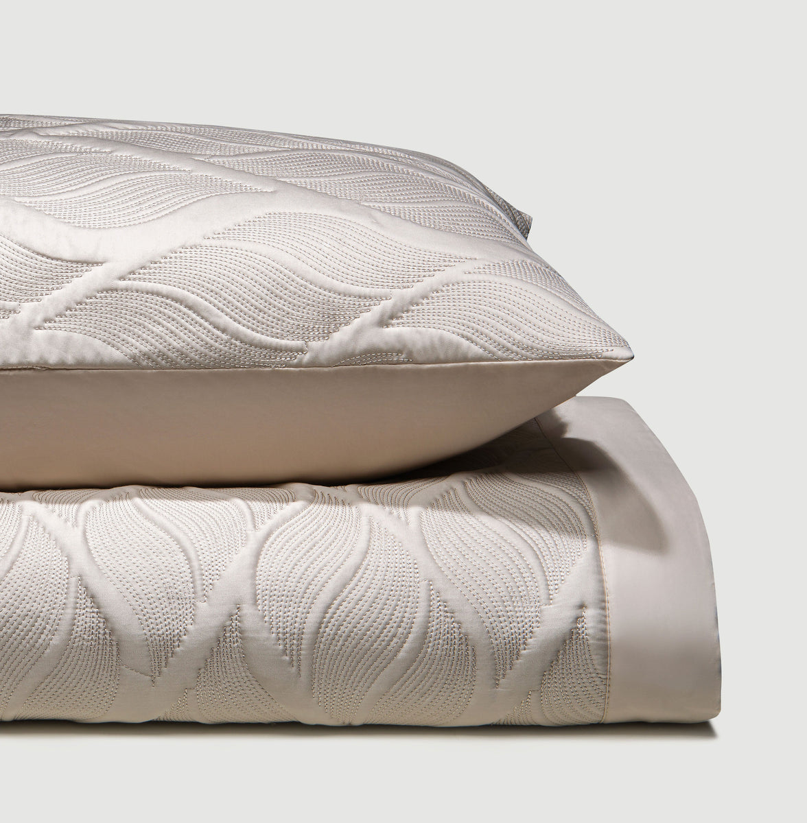 Marble Leaves Cotton satin Quilt Set – Lilly Home