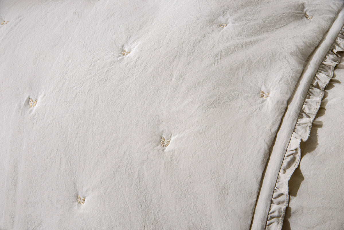 Retro Heart Washed cotton Quilt Set – Lilly Home
